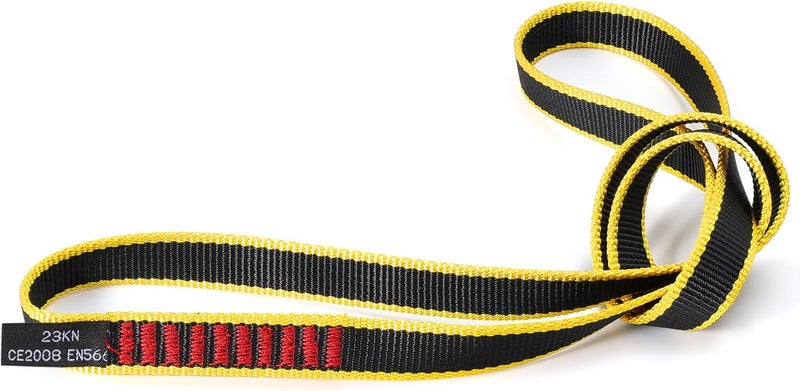 VFKENA 20MM Nylon Climbing Sling Runner 23KN CE2008/EN566 Rock Climbing Webbing Straps for Rock Climbing, Rappelling, Swing, Yoga Hammock etc - Image 1